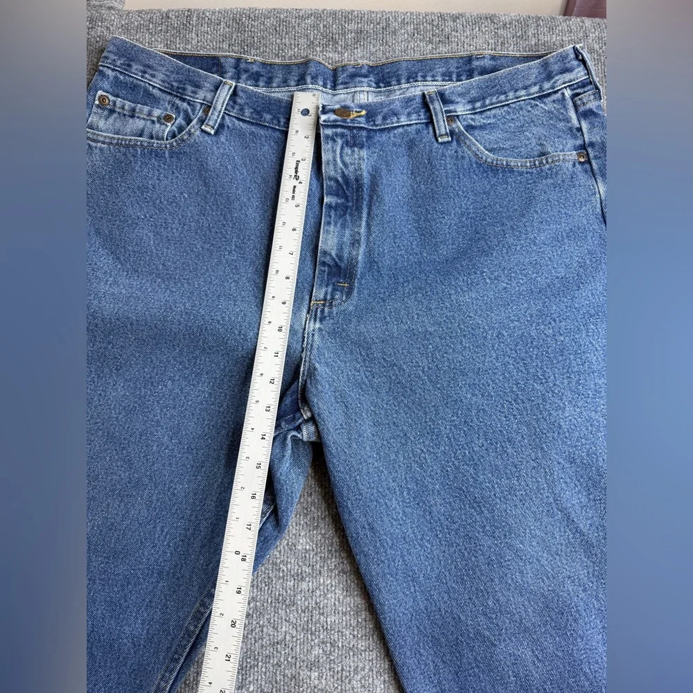 Wrangler Men's Jens 42 X 32 Relaxed Fit Blue‎ Jeans Western Cowboy